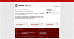 Desktop Screenshot of help.tenderapp.com