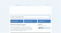 Desktop Screenshot of goodsie.tenderapp.com